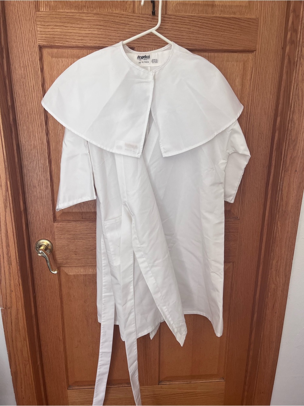 Vintage Angelica White Cape Collar Belted uniform